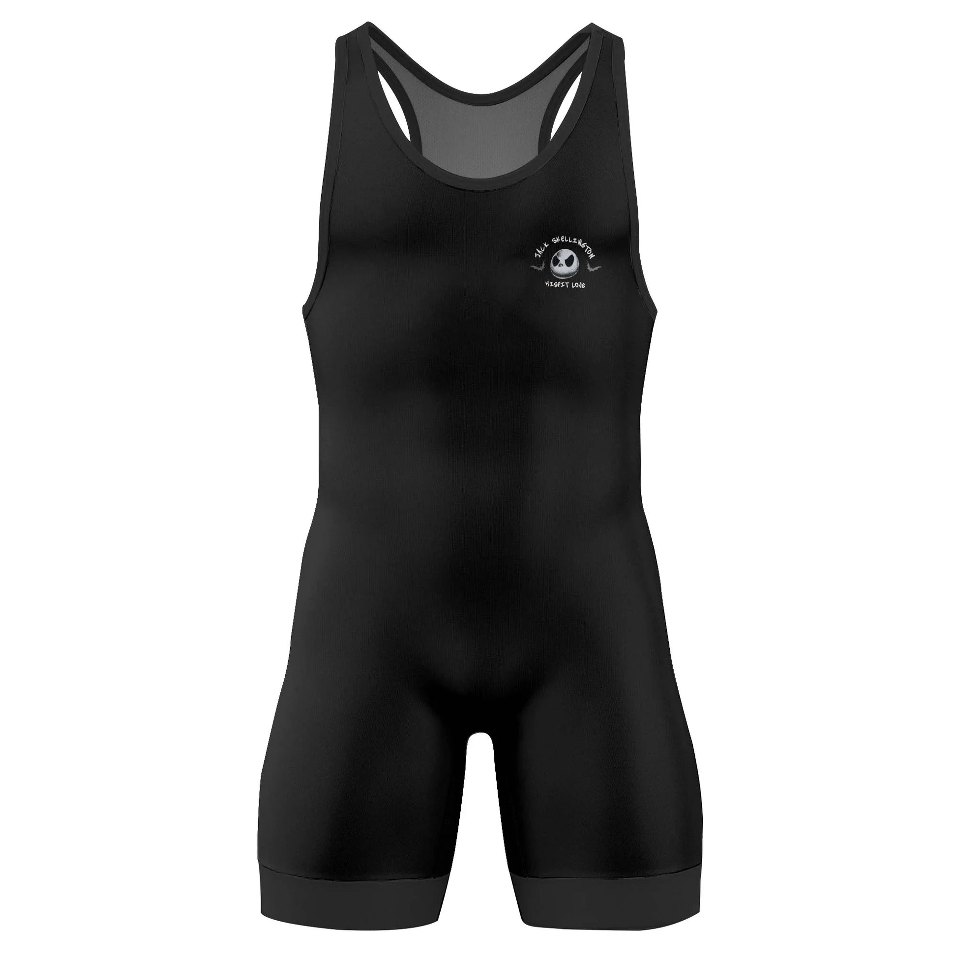 Jack Skelington Misfit Love Wrestling Singlet