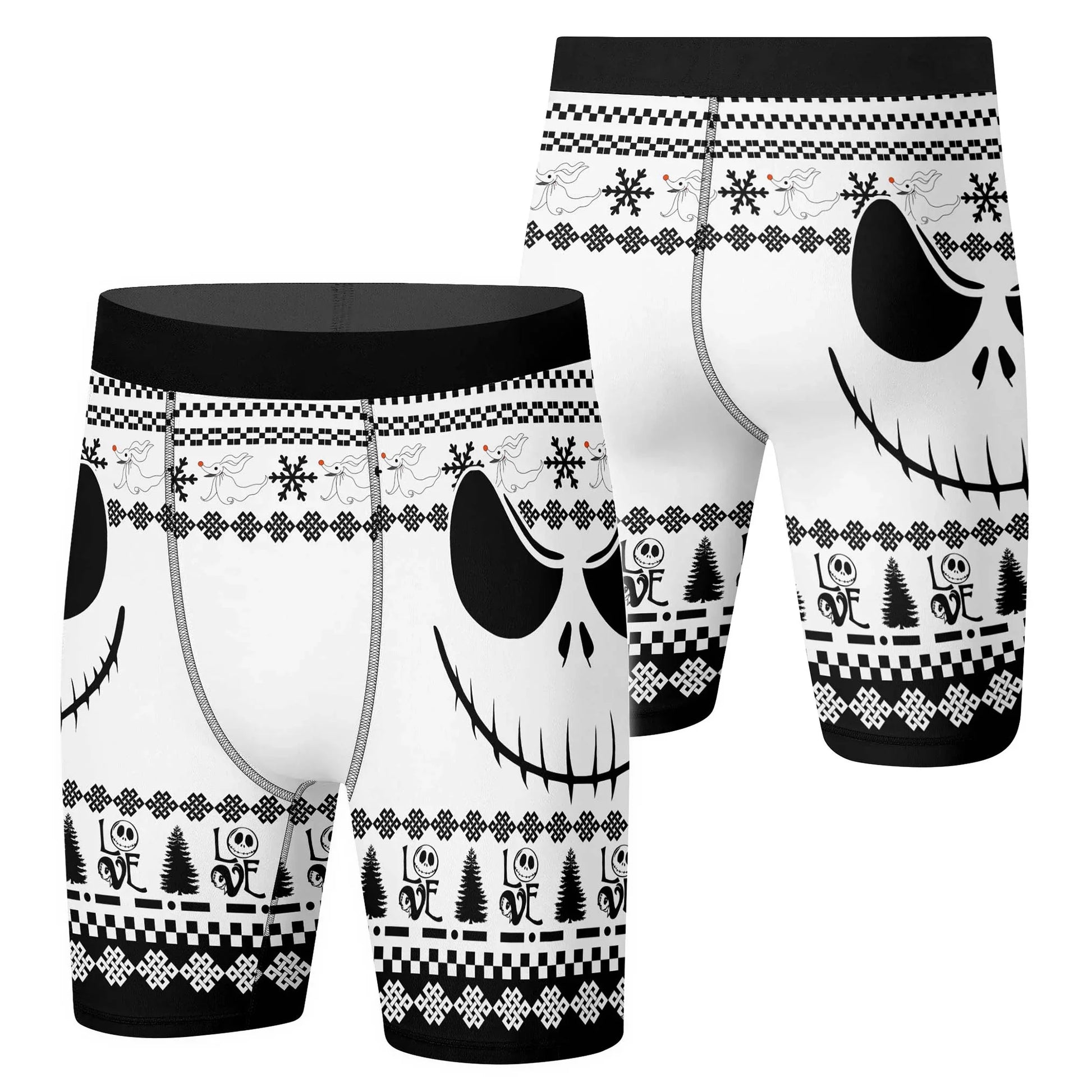 Jack Skellington Face Compression Shorts