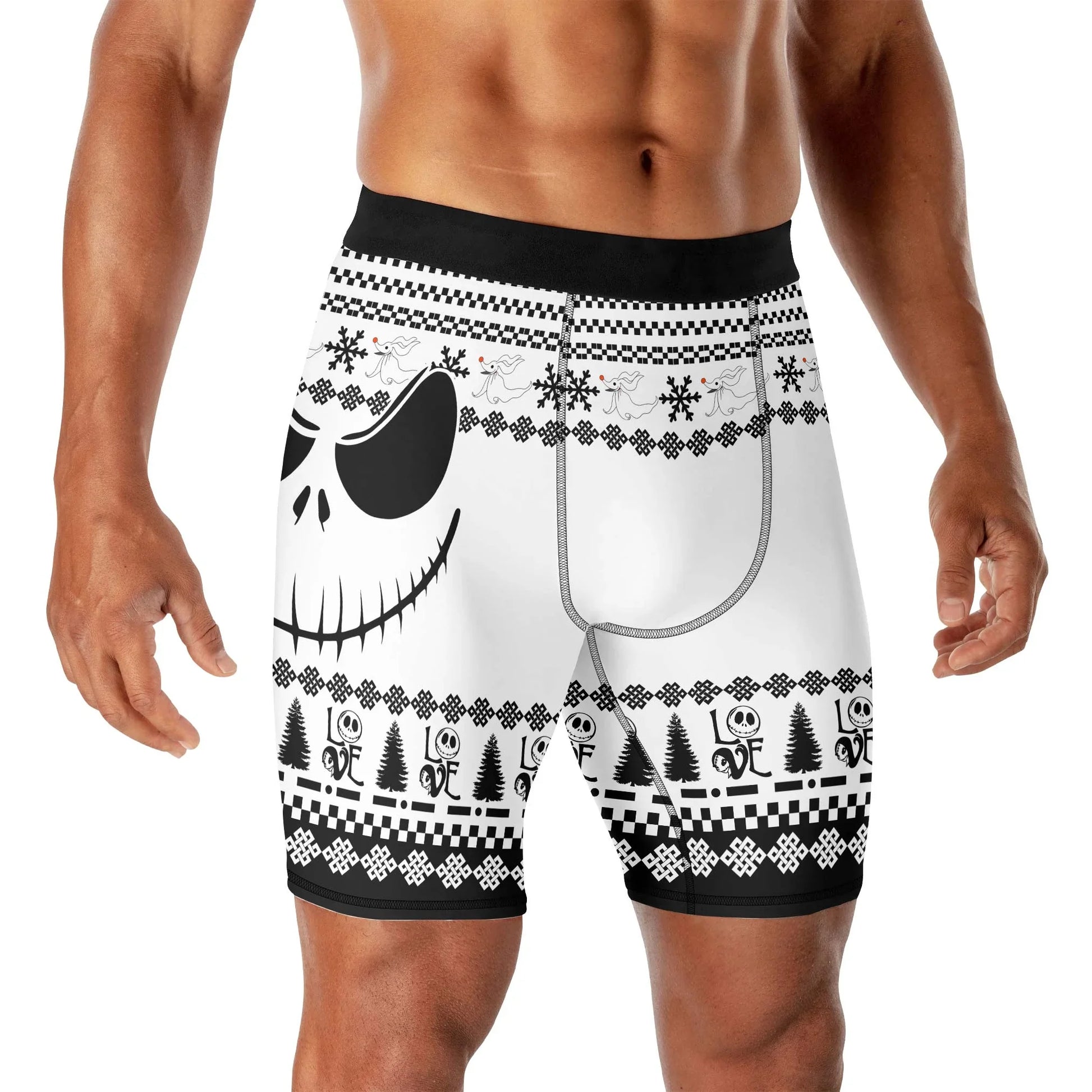 Jack Skellington Face Compression Shorts