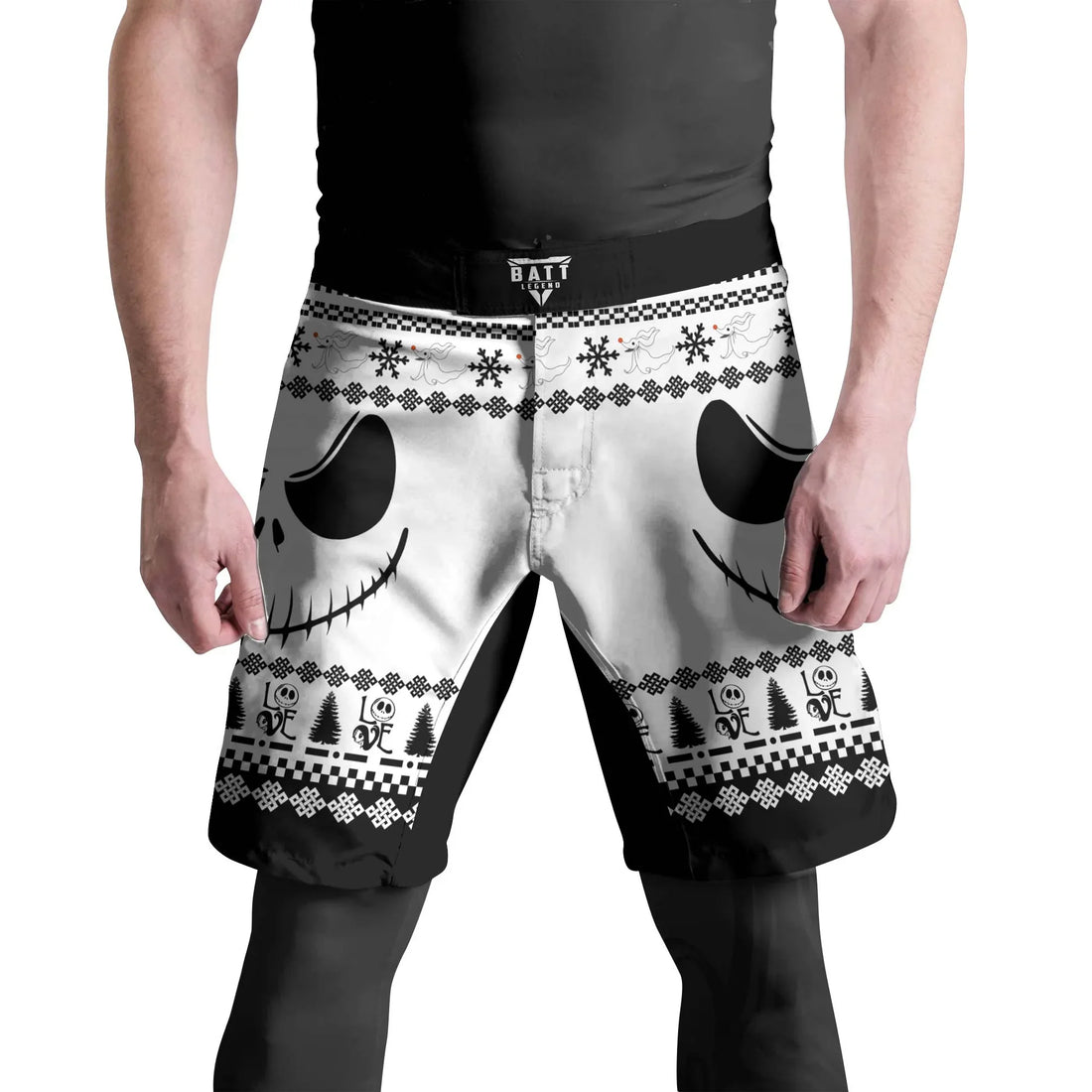 Jack Skellington Face Fight Shorts