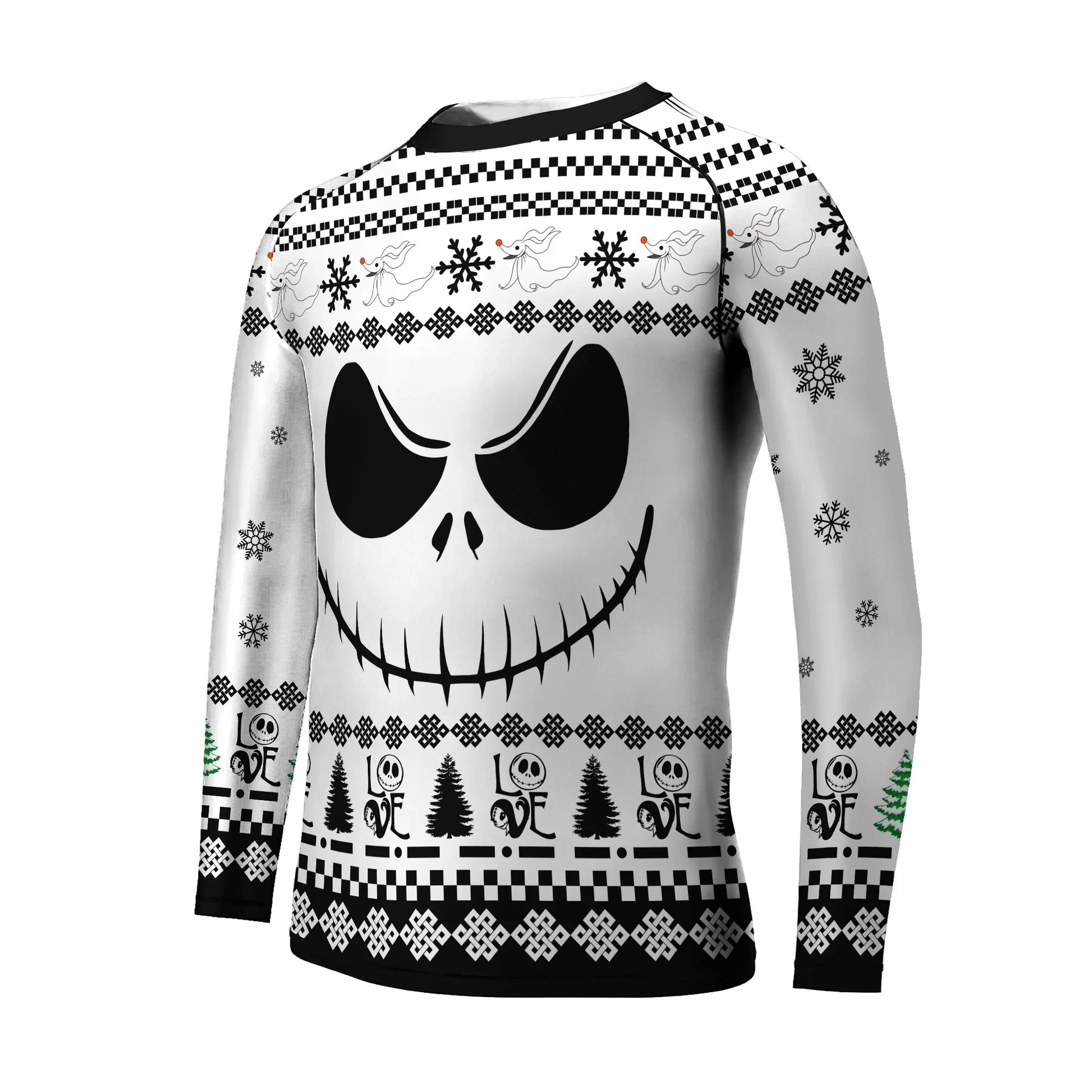 Jack Skellington Face Kids Rash Guard