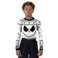 Jack Skellington Face Kids Rash Guard