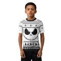 Jack Skellington Face Kids Rash Guard