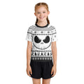 Jack Skellington Face Kids Rash Guard