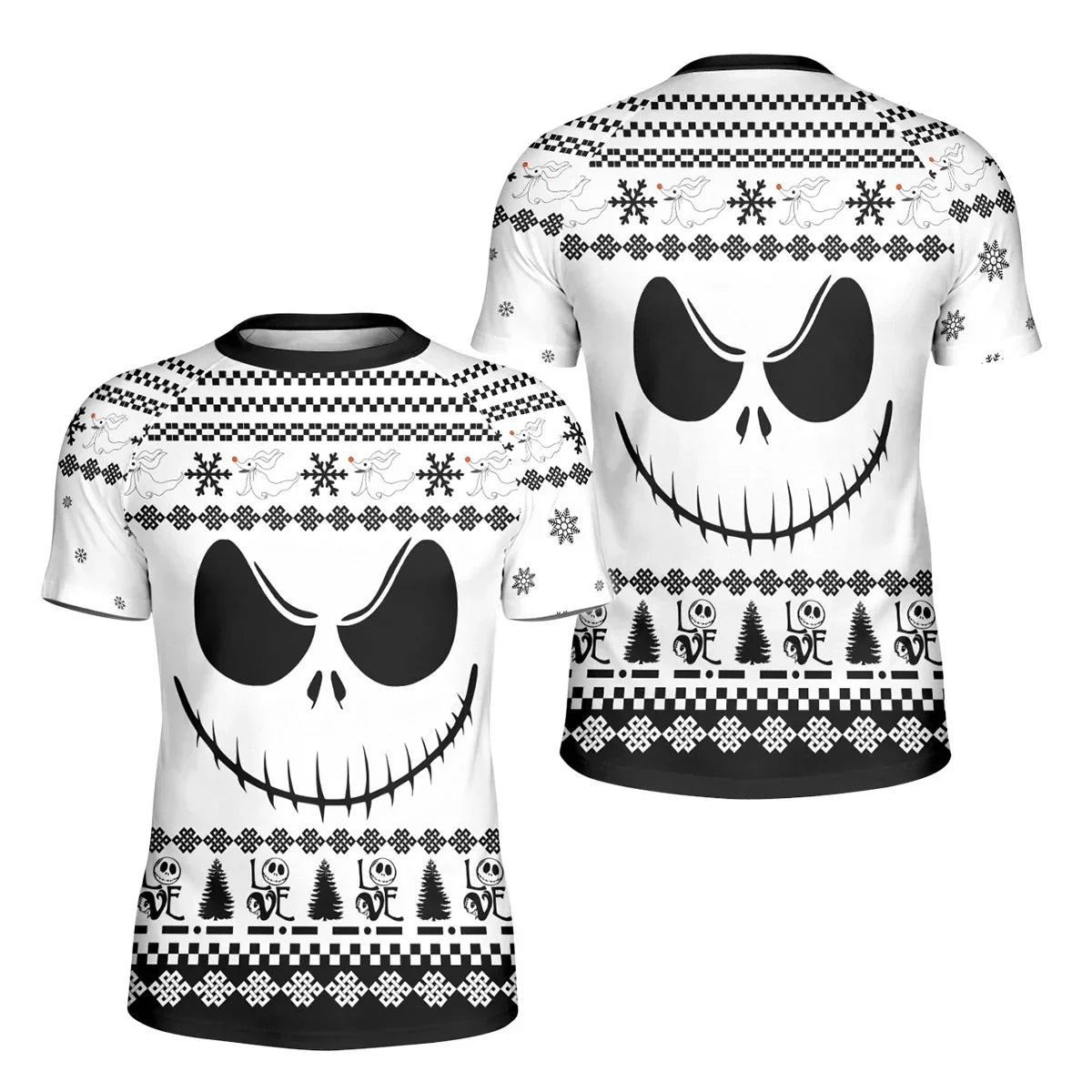 Jack Skellington Face Kids Rash Guard
