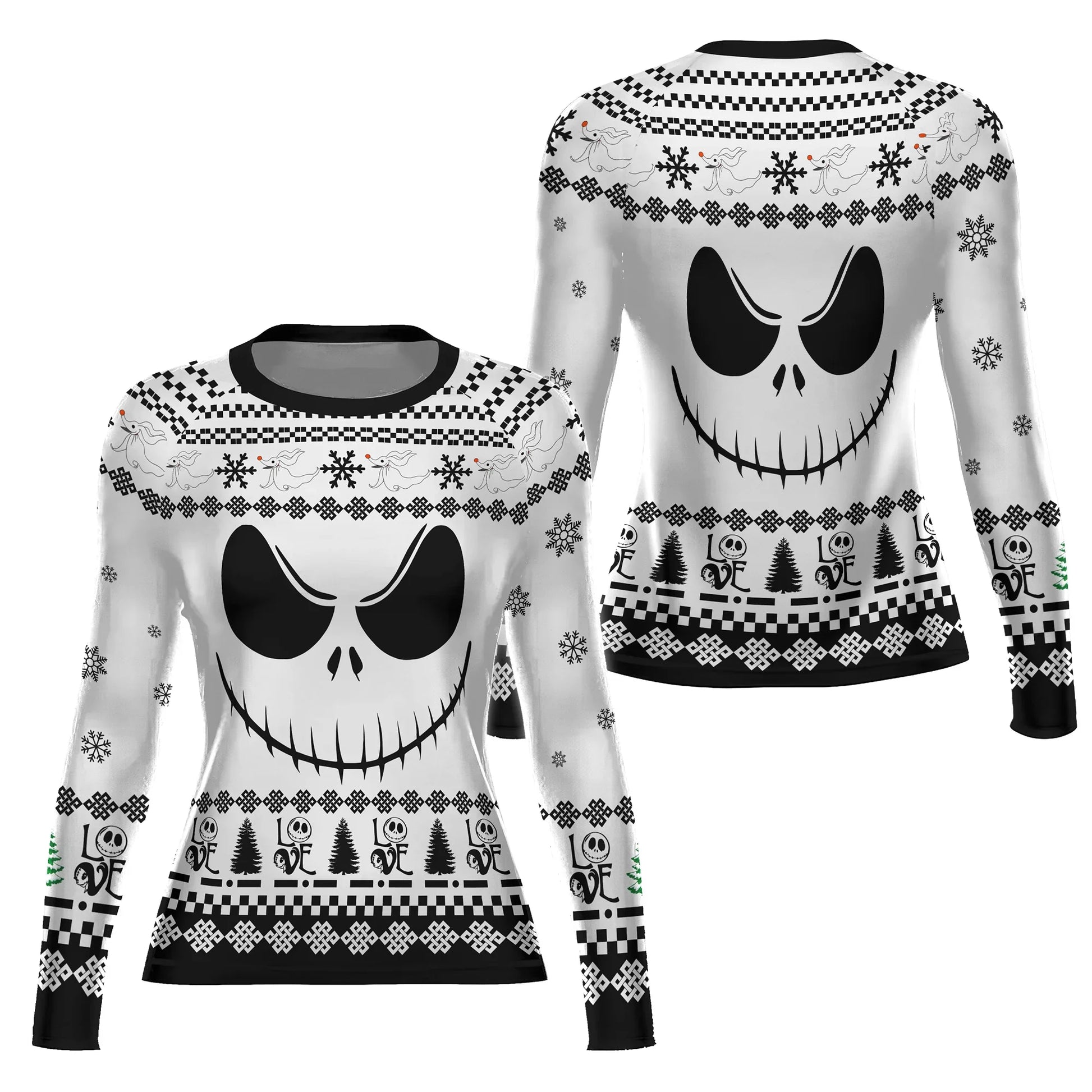 Jack Skellington Face Rash Guard