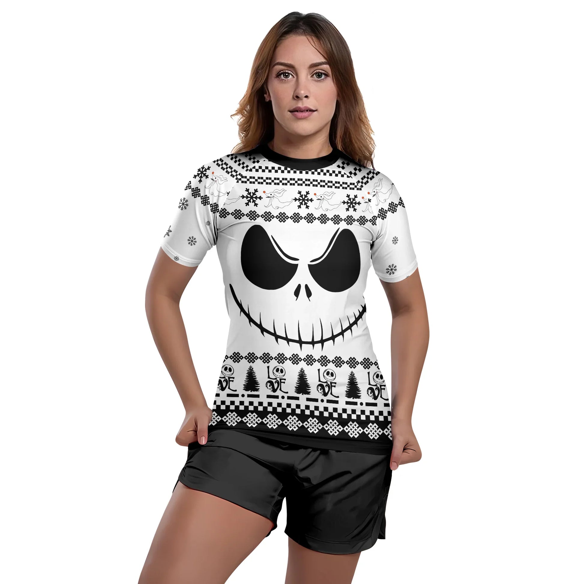 Jack Skellington Face Rash Guard
