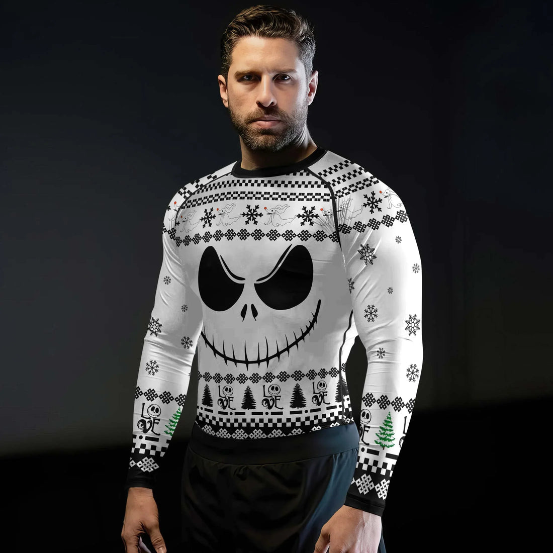 Jack Skellington Face Rash Guard