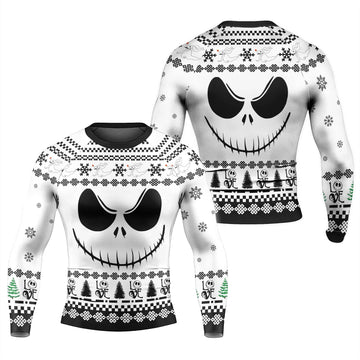 Jack Skellington Face Rash Guard