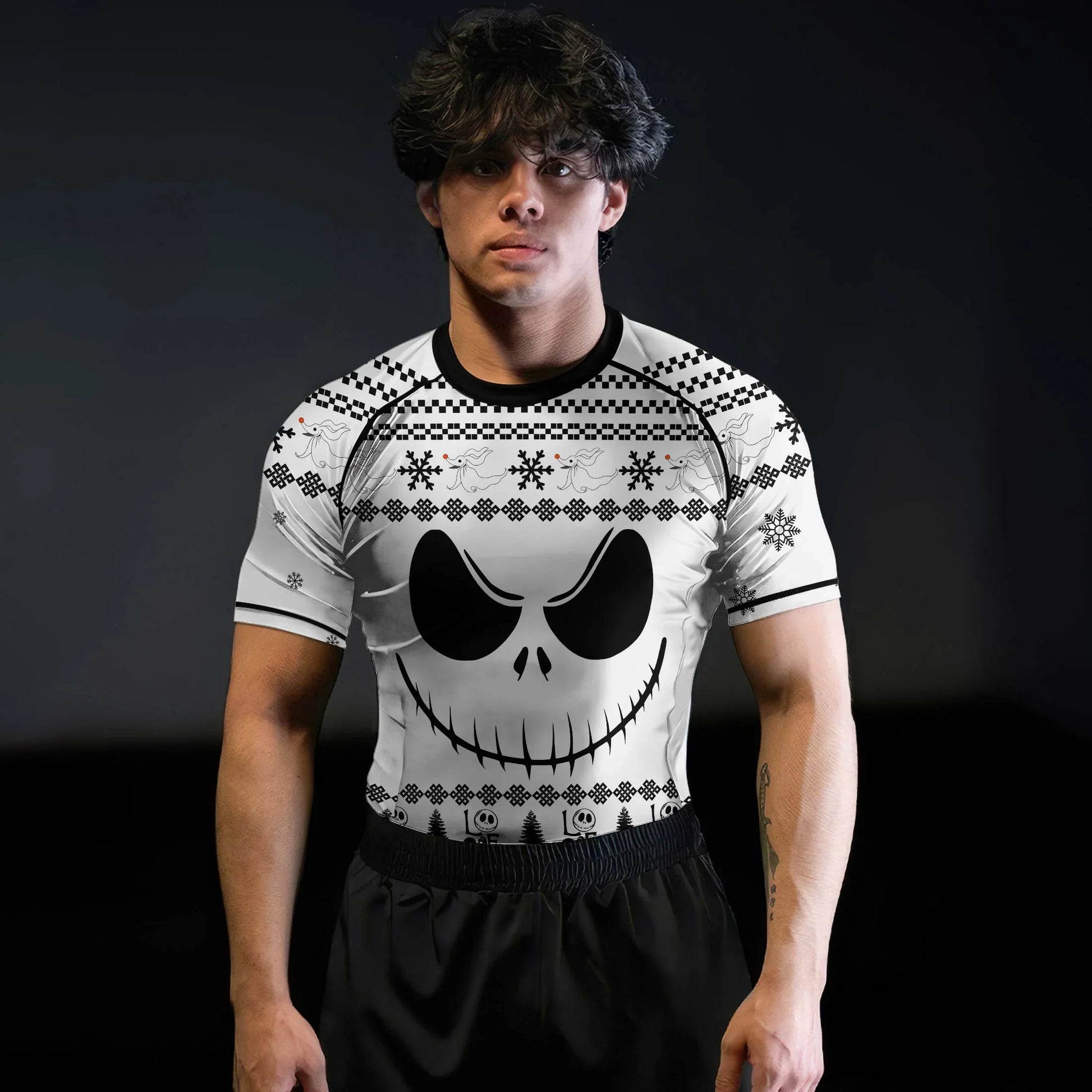 Jack Skellington Face Rash Guard