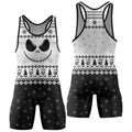 Jack Skellington Face Wrestling Singlet