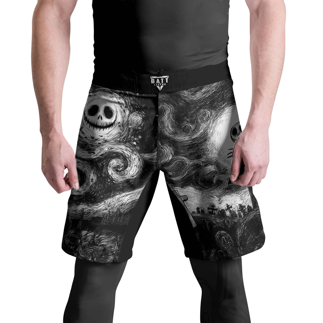 Jack Skellington Fight Shorts