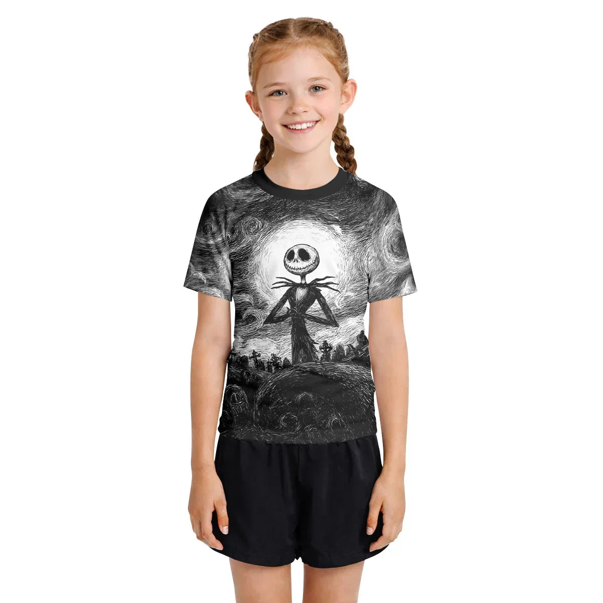 Jack Skellington Kids Rash Guard