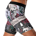 Jack Skellington Nightmare And Christmas Compression Shorts