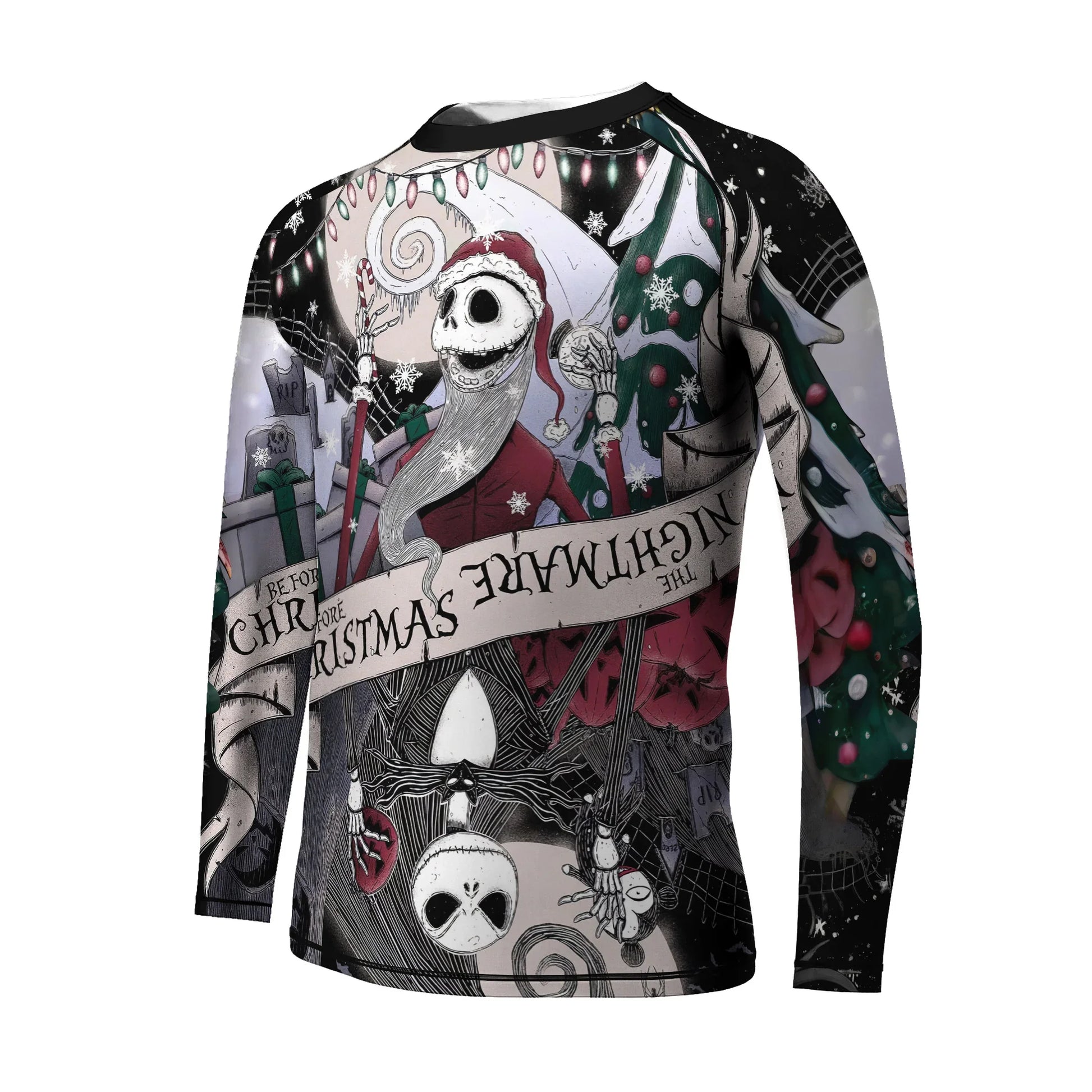 Jack Skellington Nightmare And Christmas Kids Rash Guard