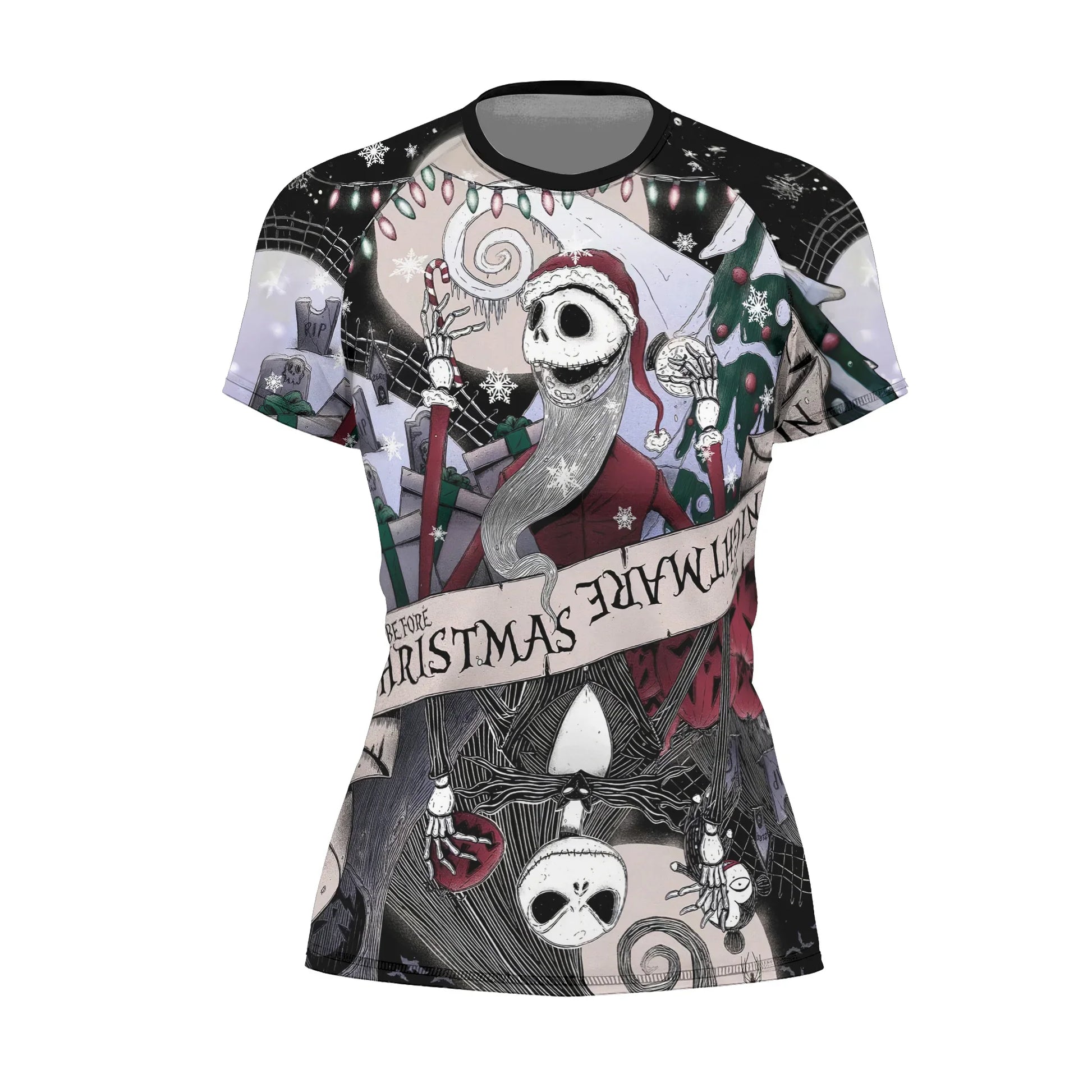 Jack Skellington Nightmare And Christmas Rash Guard