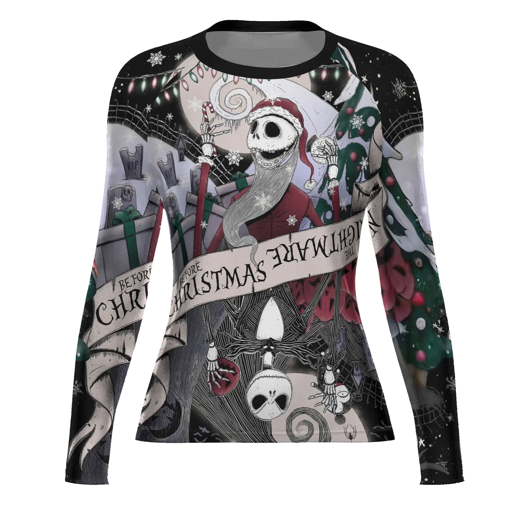 Jack Skellington Nightmare And Christmas Rash Guard