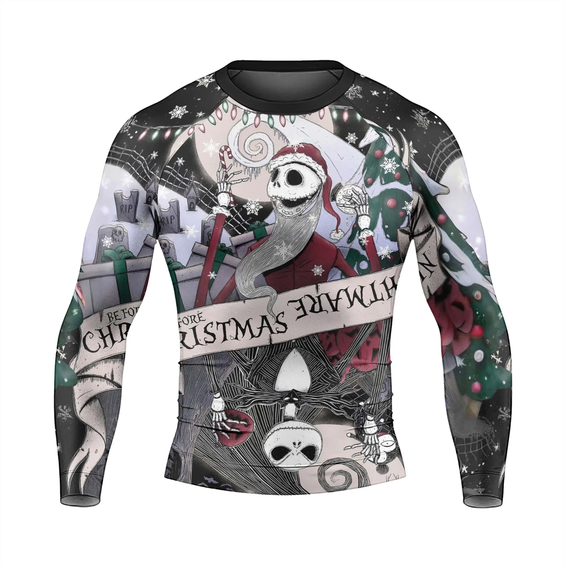 Jack Skellington Nightmare And Christmas Rash Guard