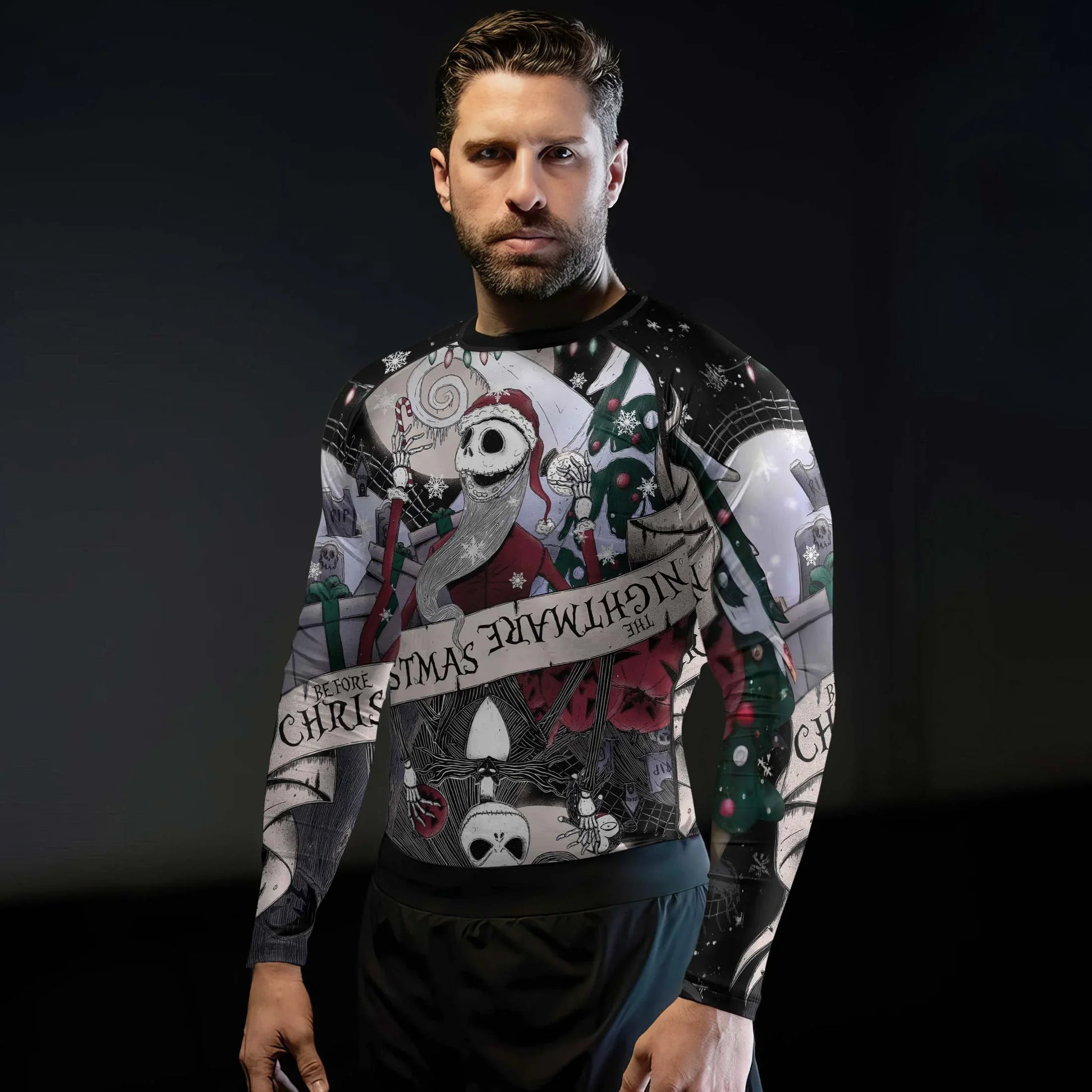 Jack Skellington Nightmare And Christmas Rash Guard