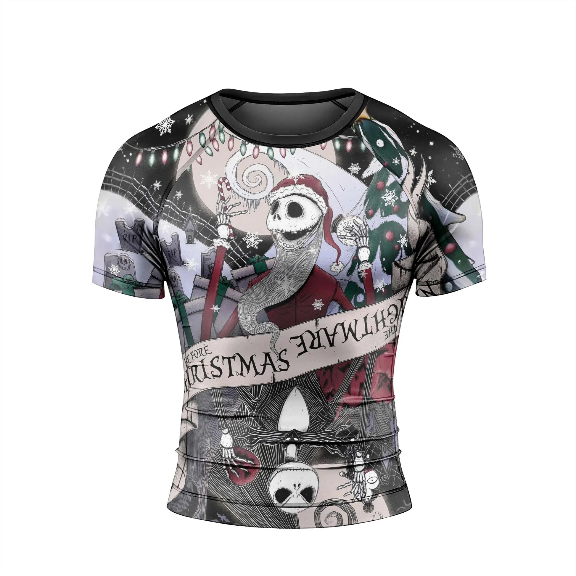 Jack Skellington Nightmare And Christmas Rash Guard