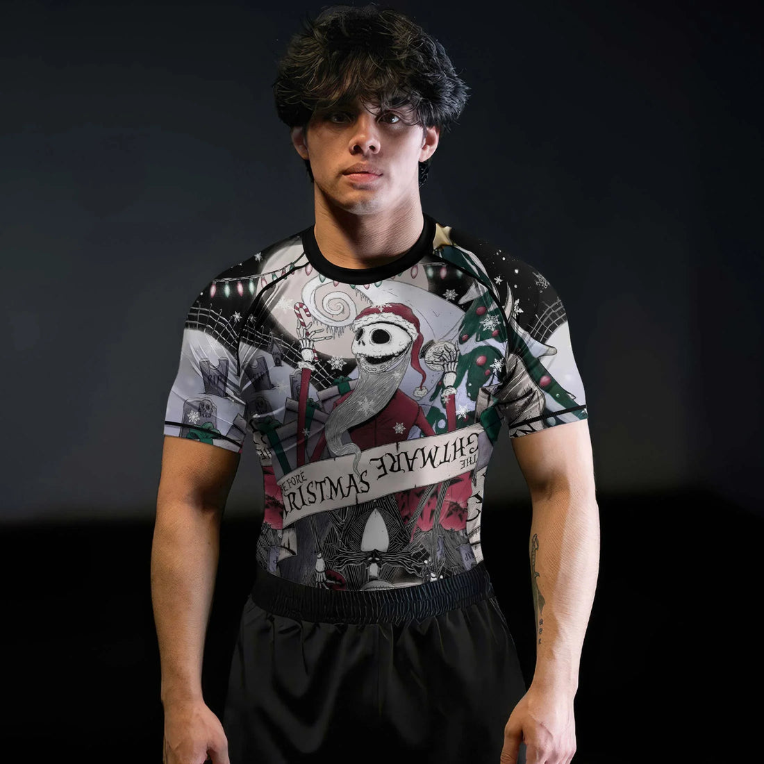 Jack Skellington Nightmare And Christmas Rash Guard