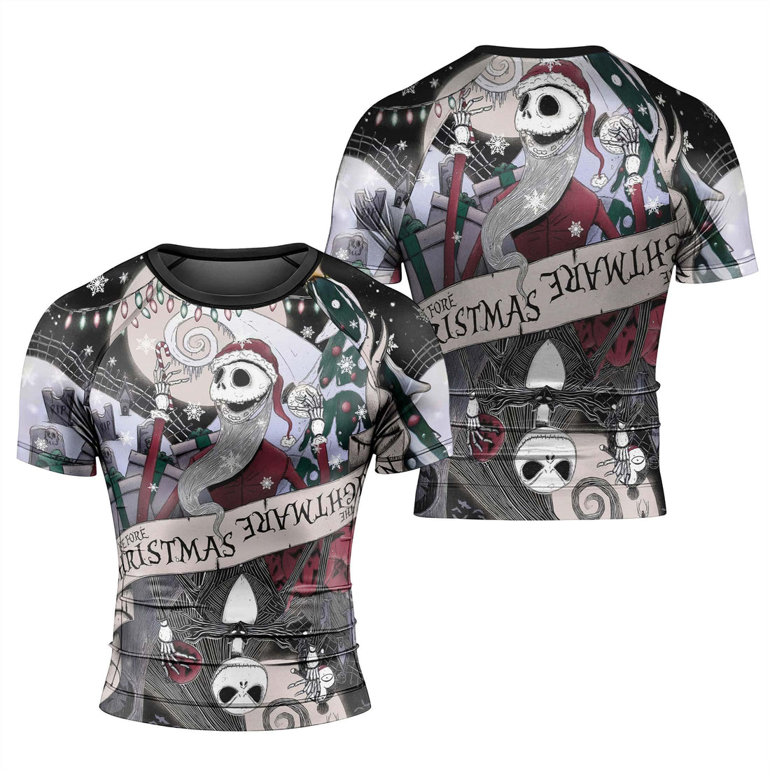 Jack Skellington Nightmare And Christmas Rash Guard