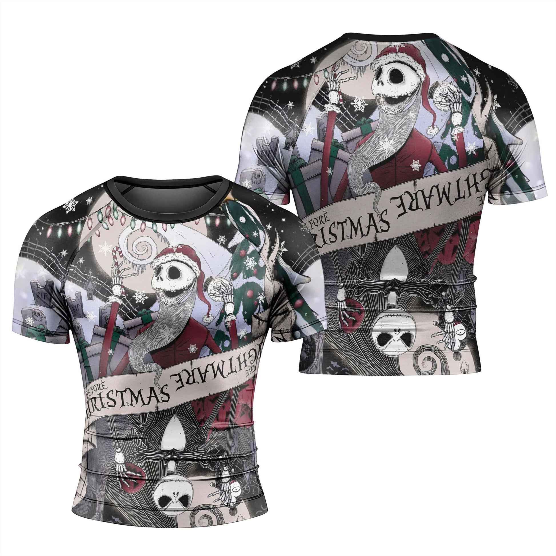 Jack Skellington Nightmare And Christmas Rash Guard