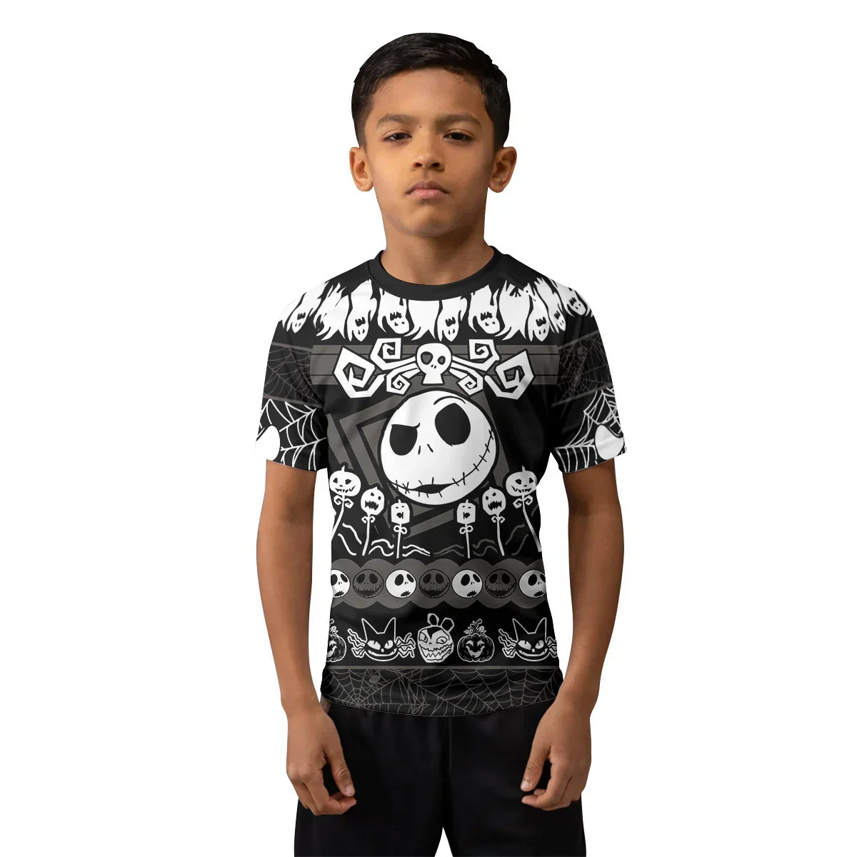 Jack Skellington Nightmare King Kids Rash Guard