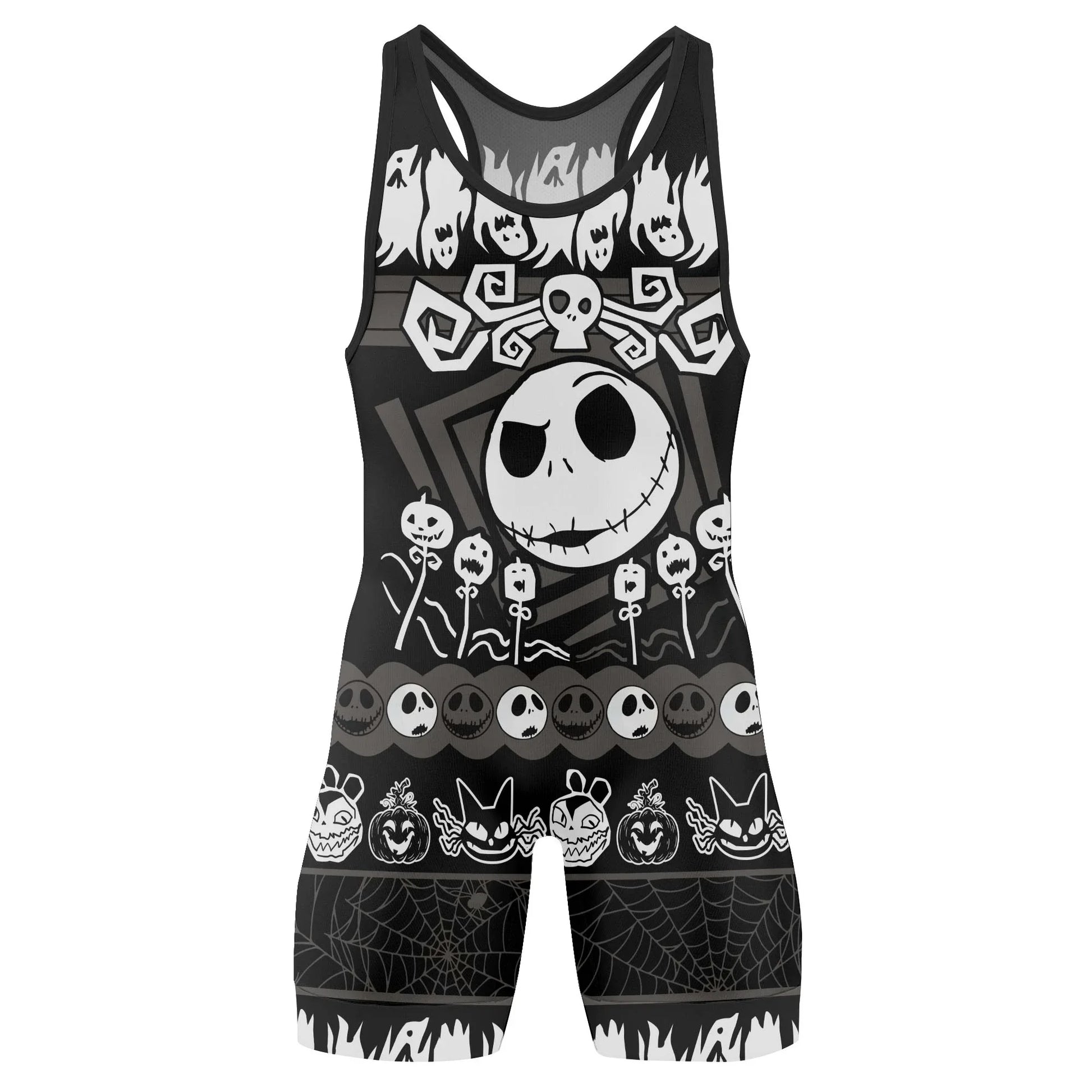 Jack Skellington Nightmare King Wrestling Singlet
