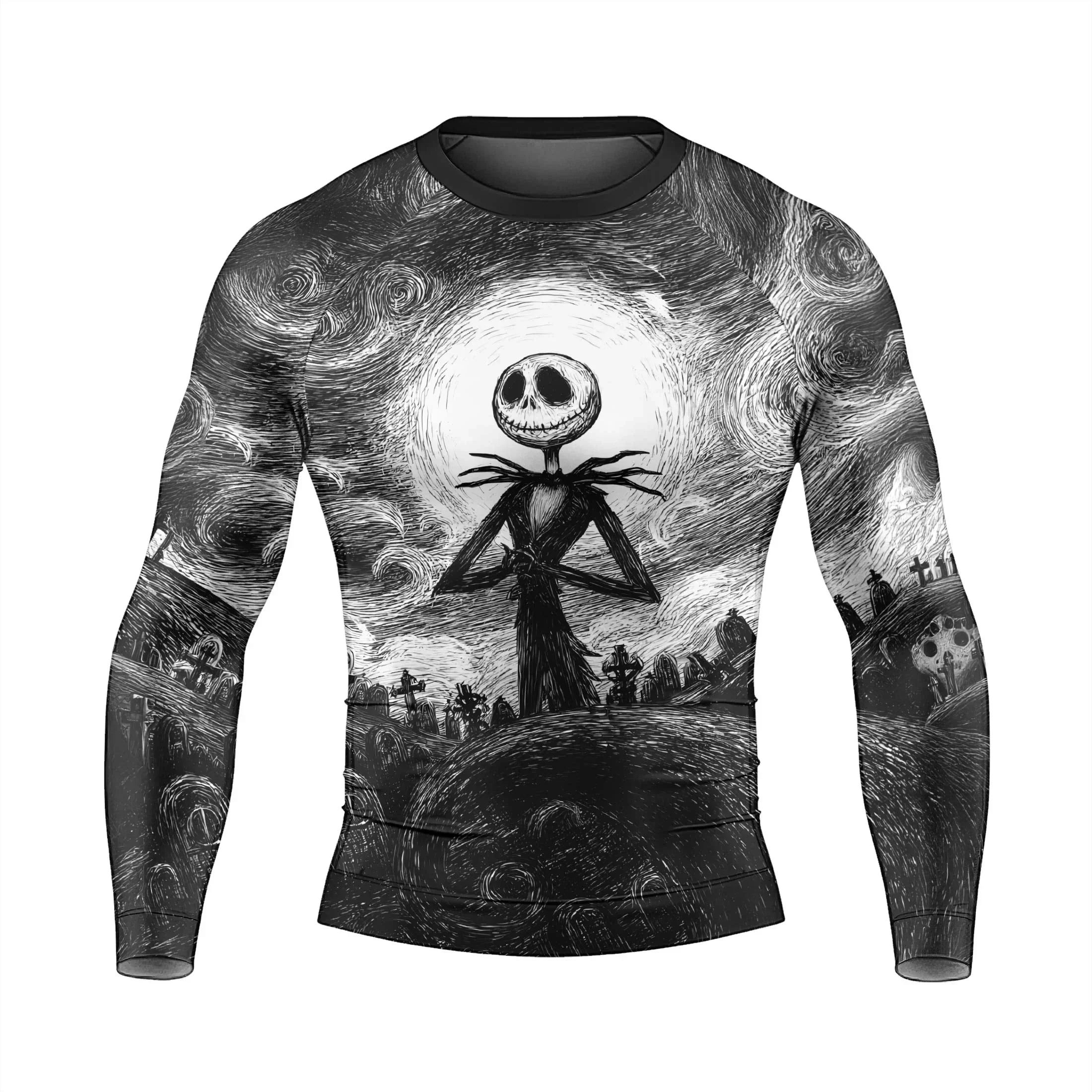 Jack Skellington Rash Guard | Jiu Jitsu Grappling Base Layer