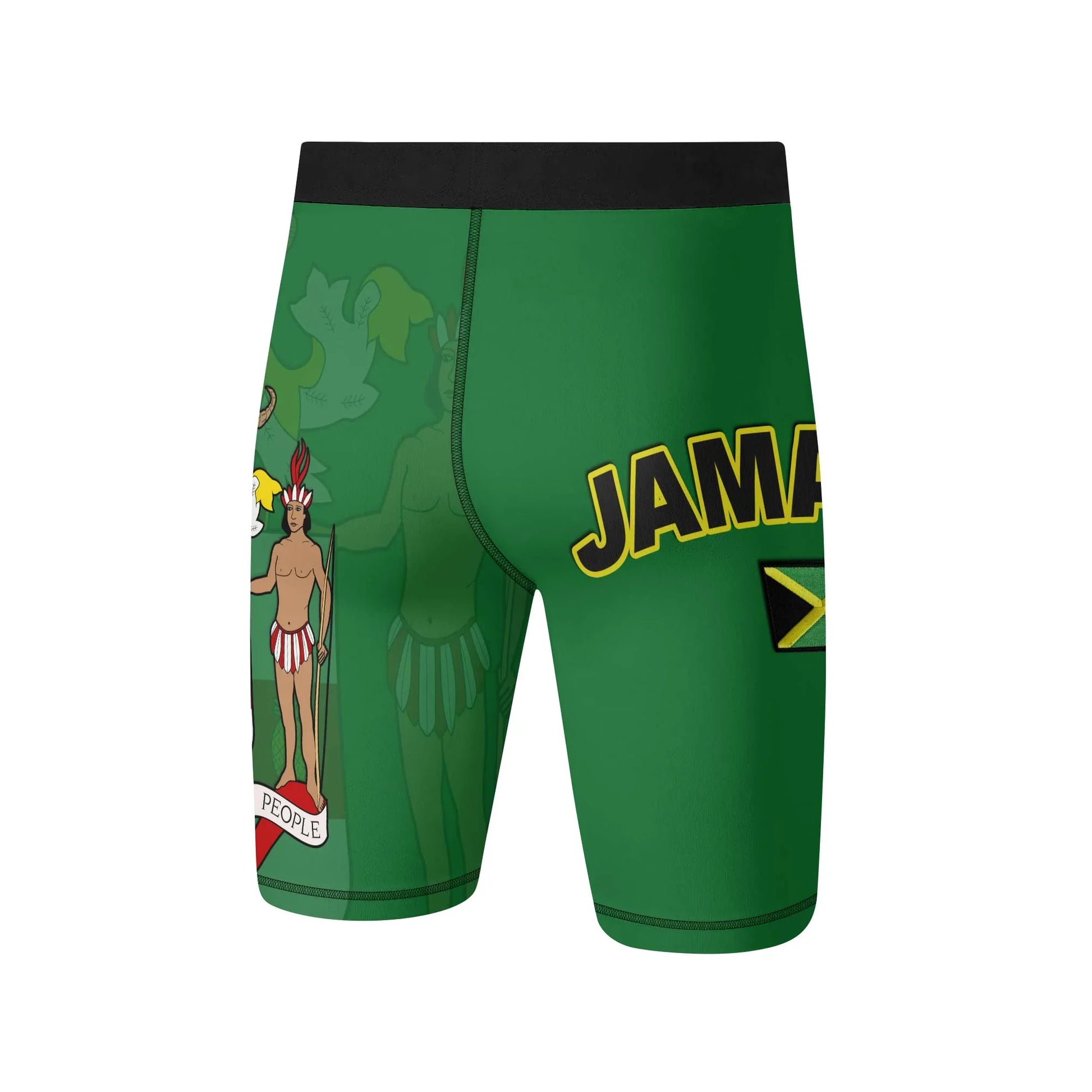 Jamaica Flag Compression Shorts