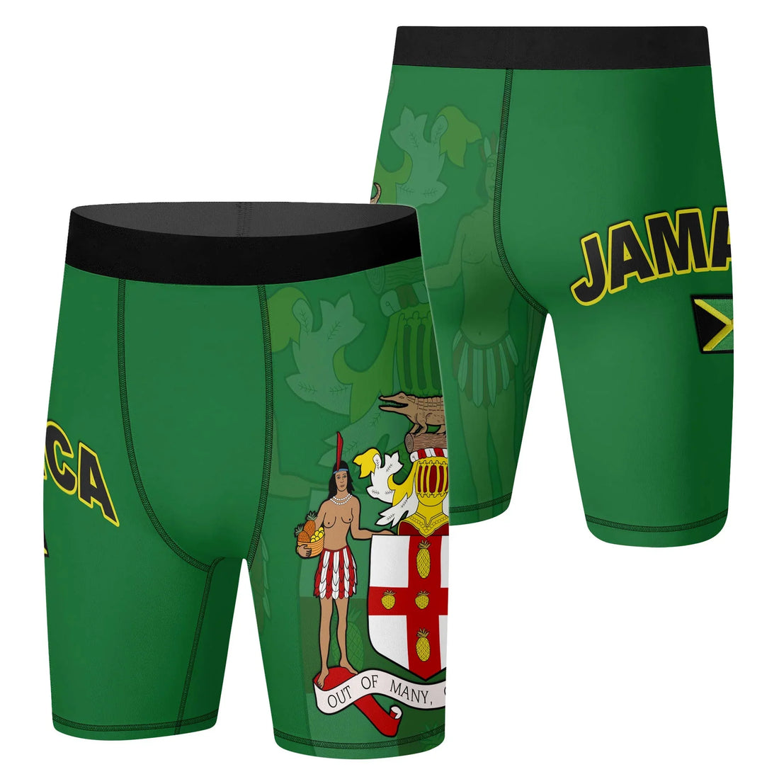 Jamaica Flag Compression Shorts