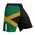 Jamaica Flag Diagonal Split Fight Shorts