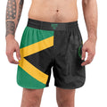 Jamaica Flag Diagonal Split Grappling Shorts
