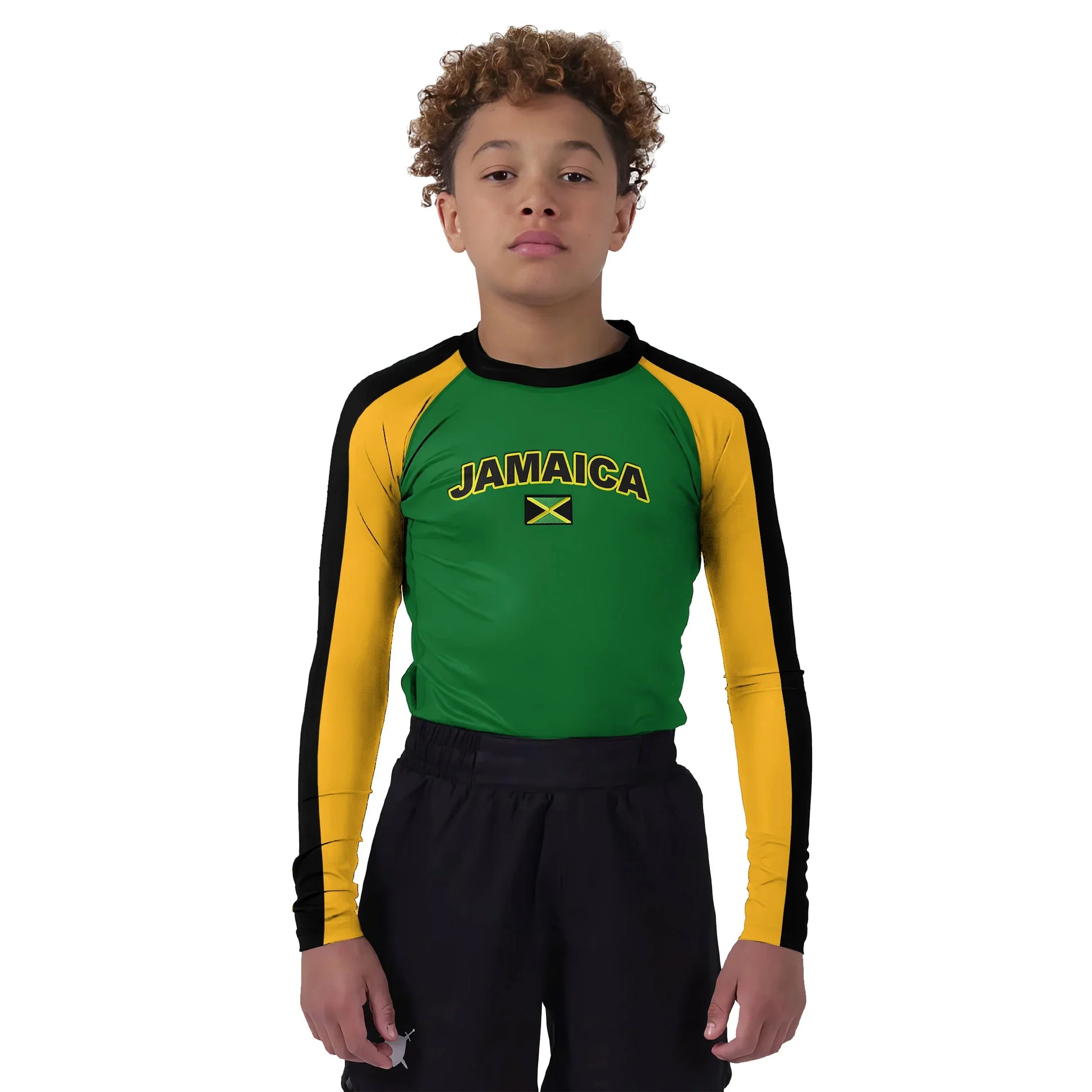 Jamaica Flag Kids Rash Guard