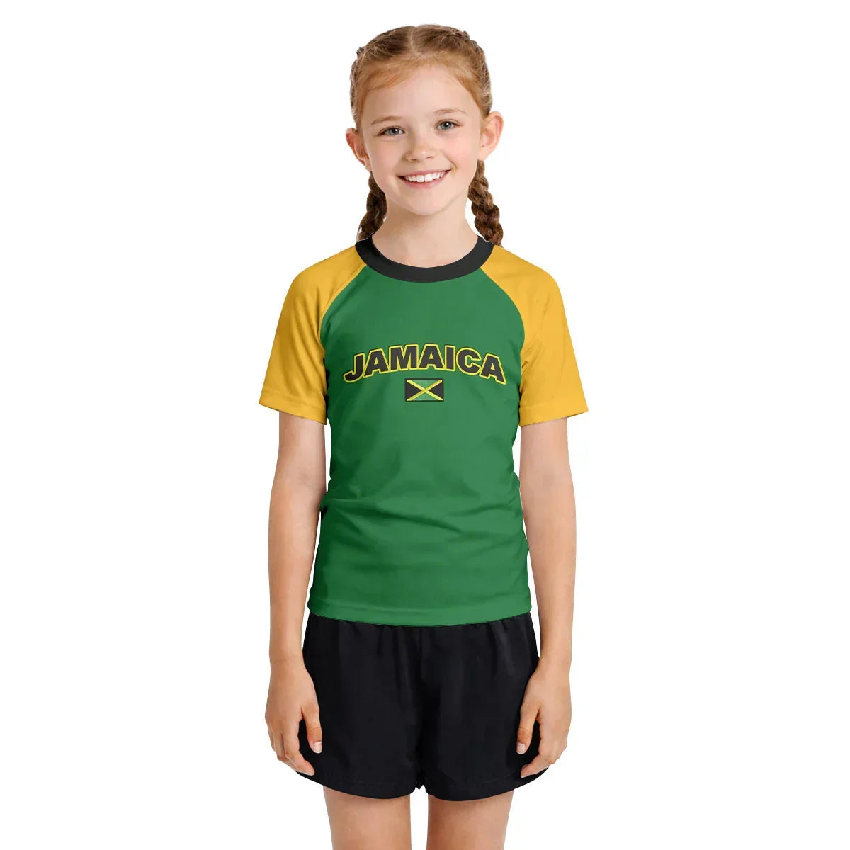 Jamaica Flag Kids Rash Guard