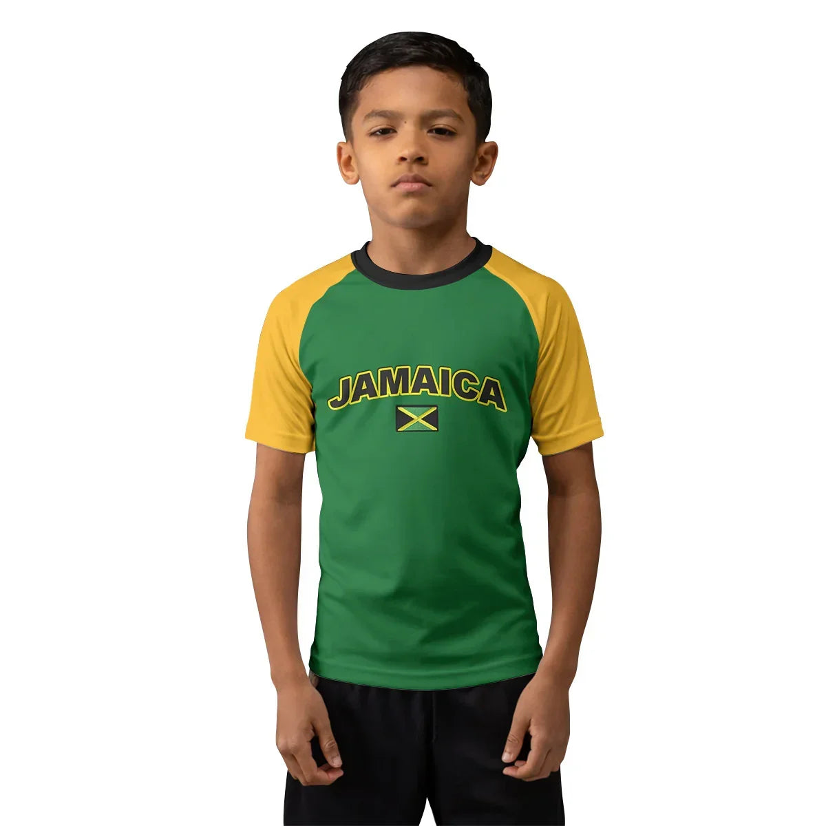 Jamaica Flag Kids Rash Guard