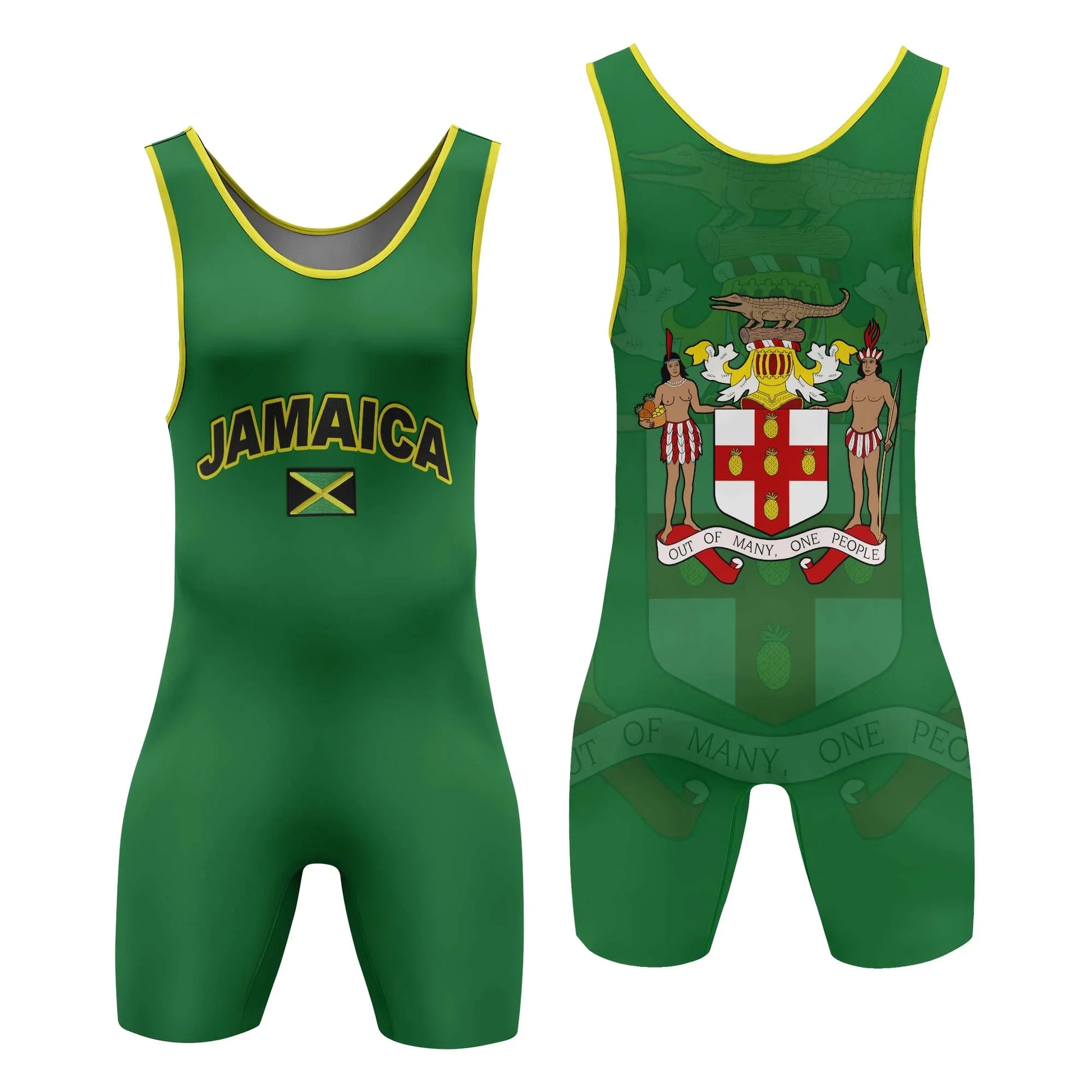 Jamaica Flag Wrestling Singlet