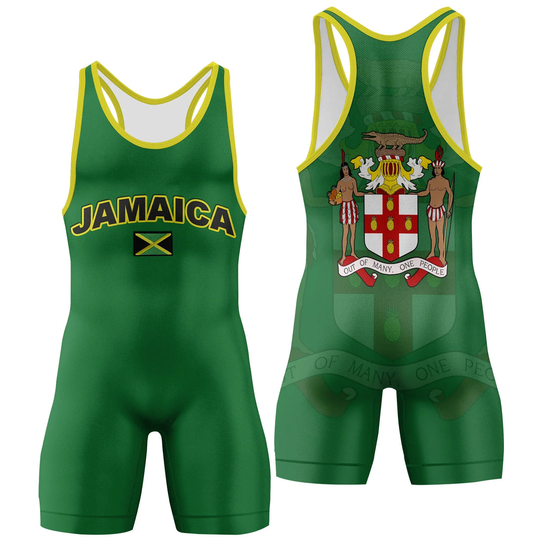 Jamaica Flag Wrestling Singlet