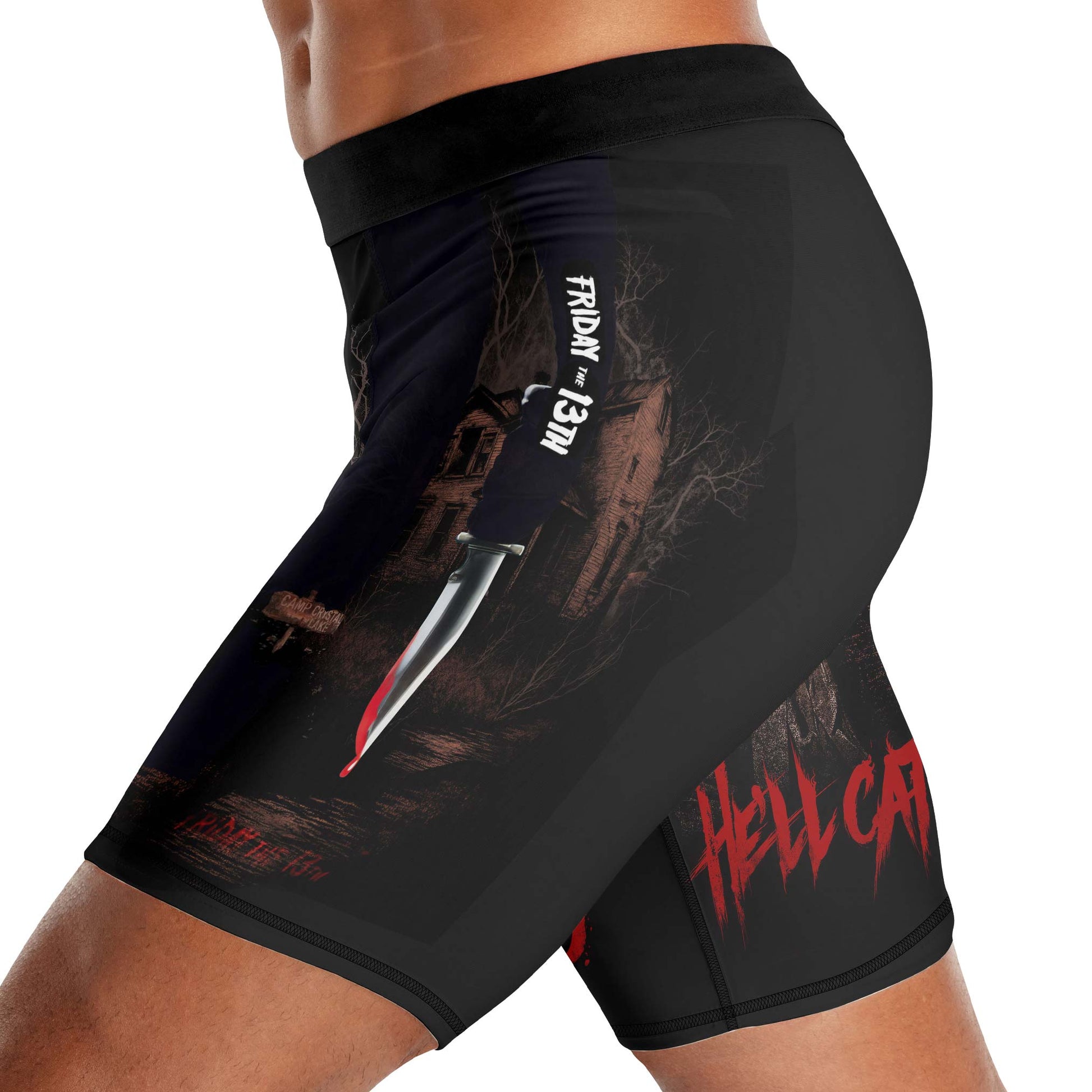 Jason Voorhees Hell Catch You Compression Shorts