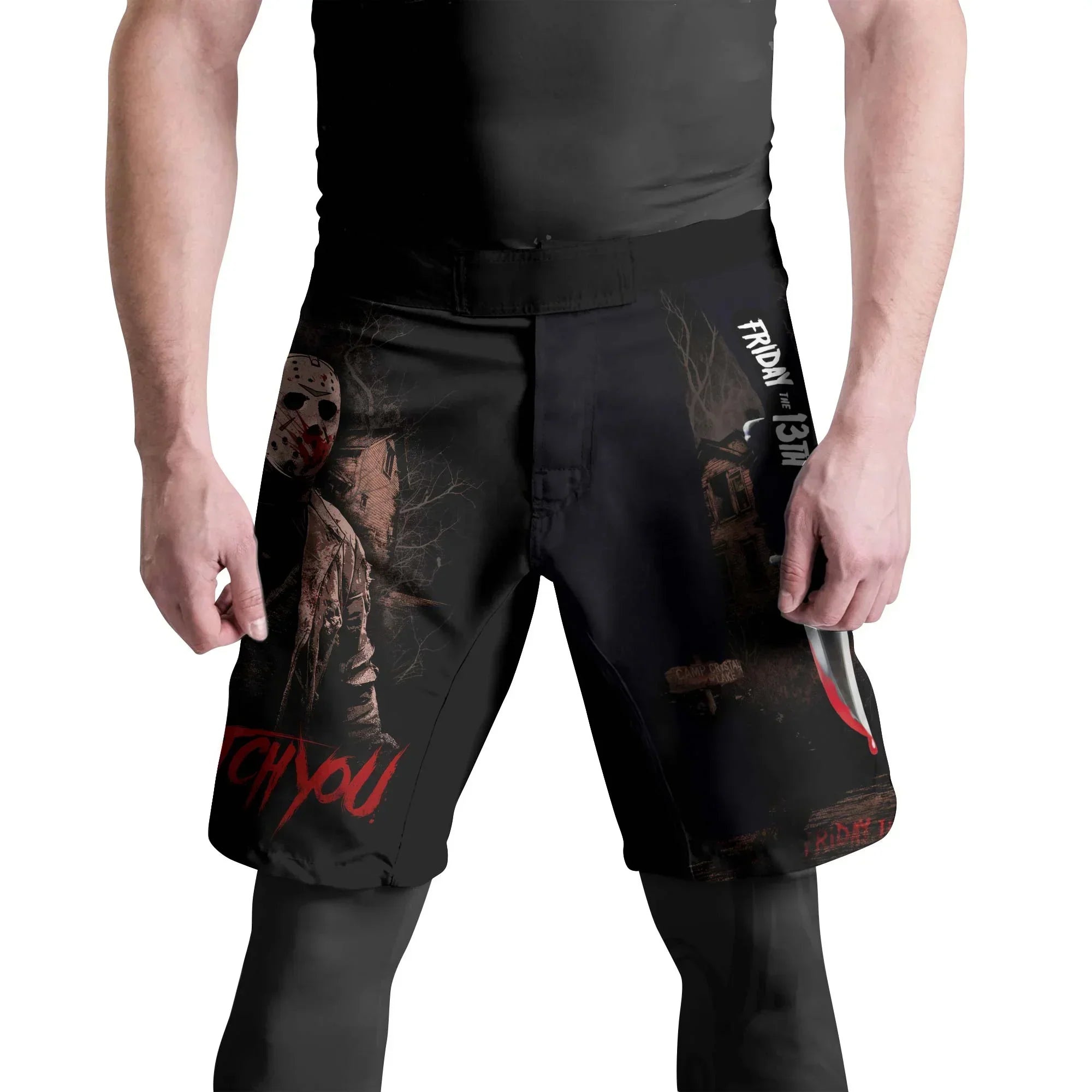 Jason Voorhees Fight Shorts - Durable & Stylish