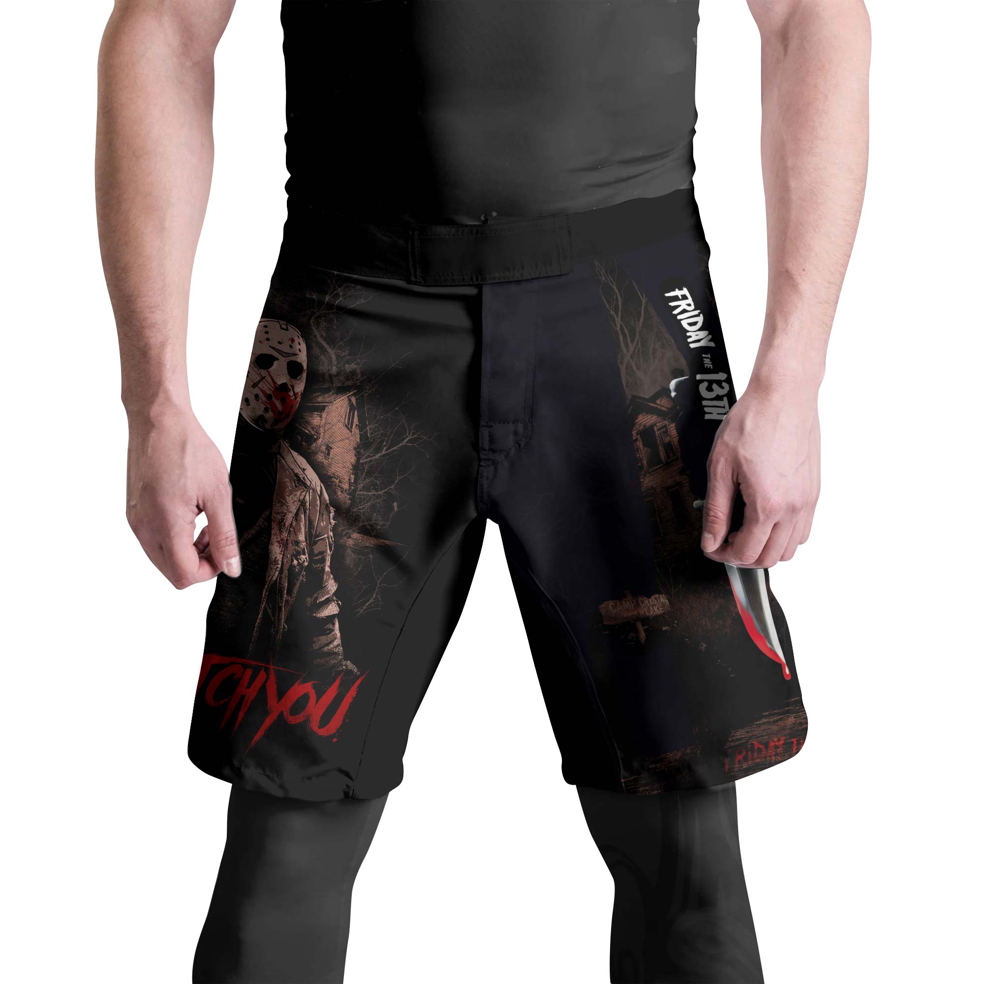 Jason Voorhees Hell Catch You Fight Shorts