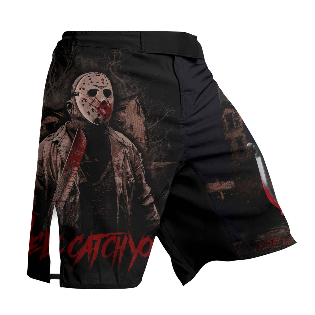 Jason Voorhees Hell Catch You Fight Shorts