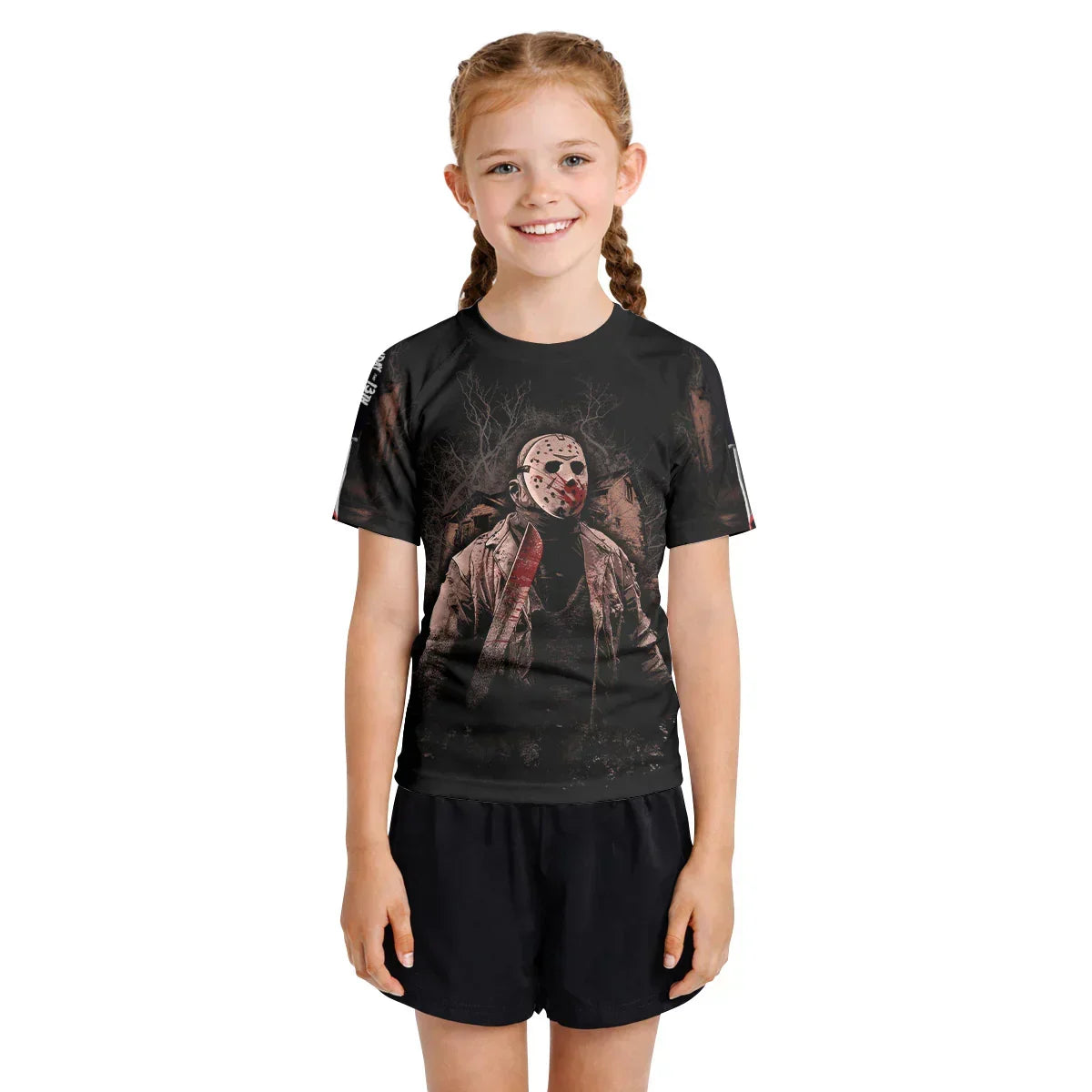 Jason Voorhees Hell Catch You Kids Rash Guard