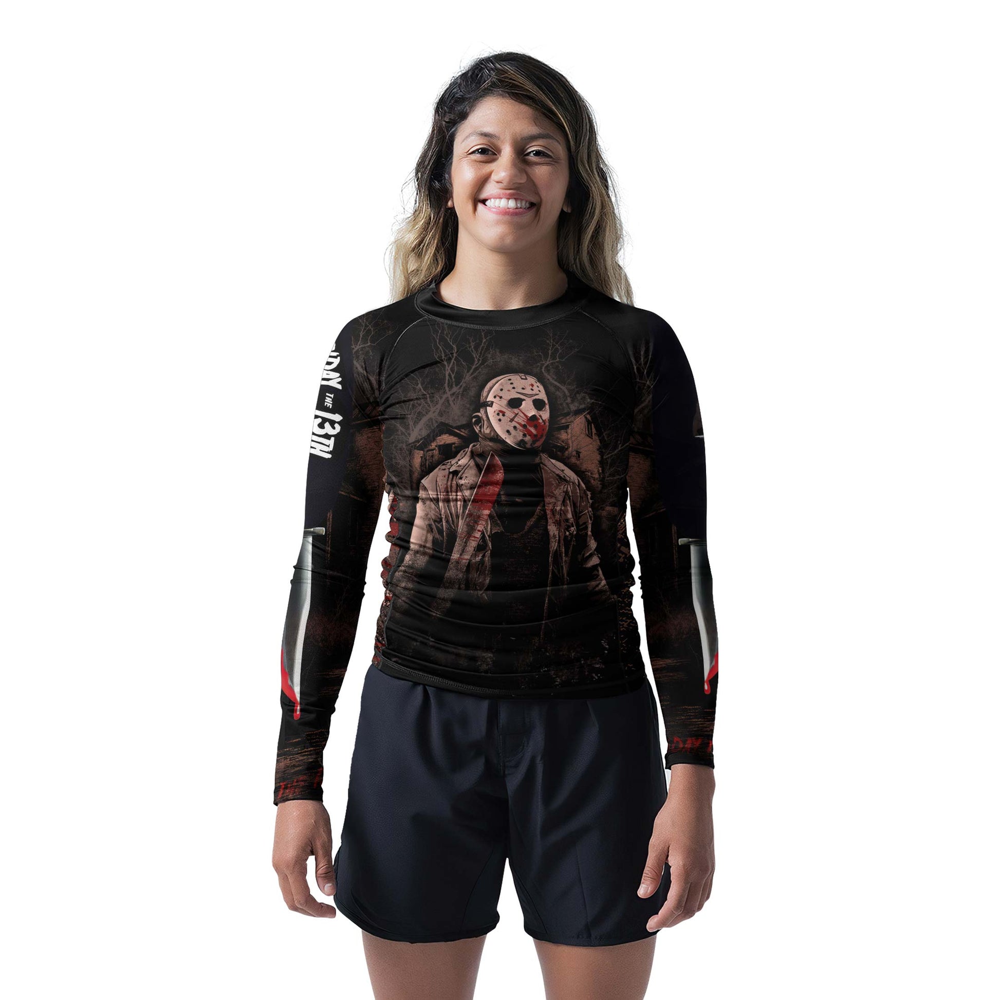 Jason Voorhees Hell Catch You Rash Guard