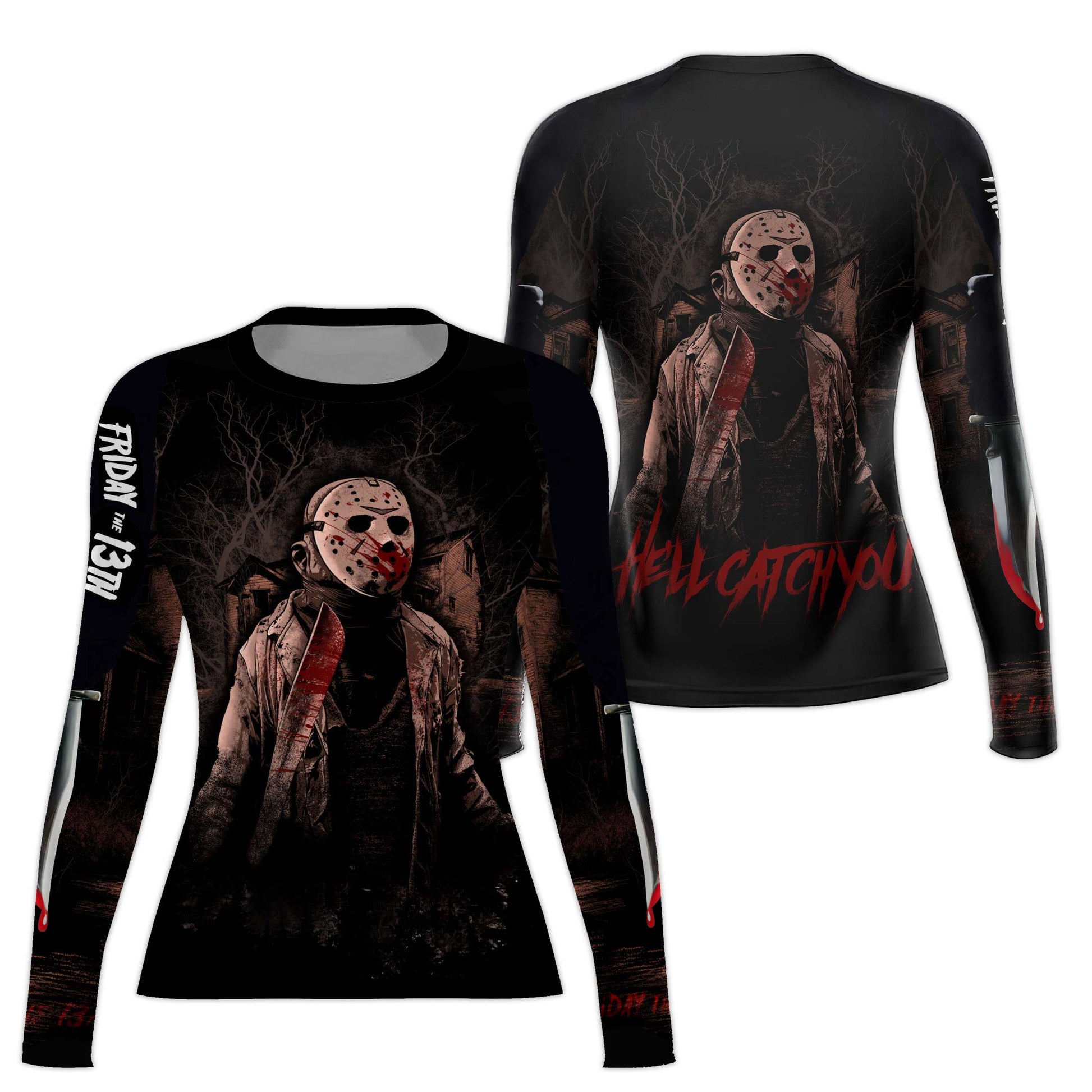 Jason Voorhees Hell Catch You Rash Guard