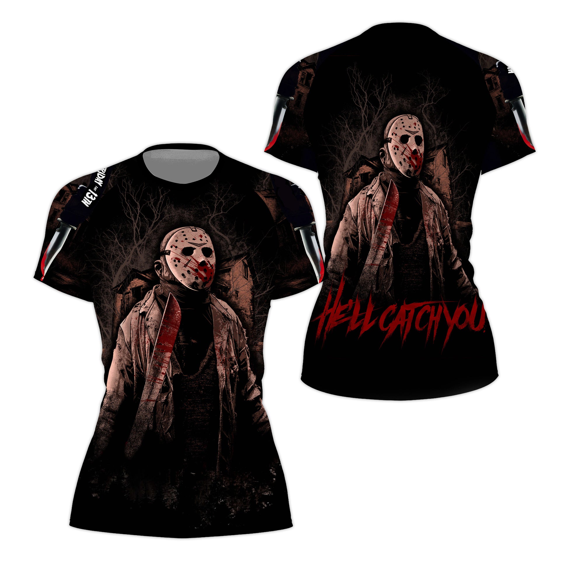 Jason Voorhees Hell Catch You Rash Guard
