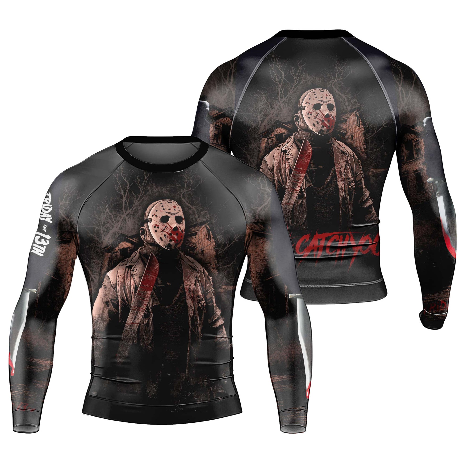 Jason Voorhees Hell Catch You Rash Guard