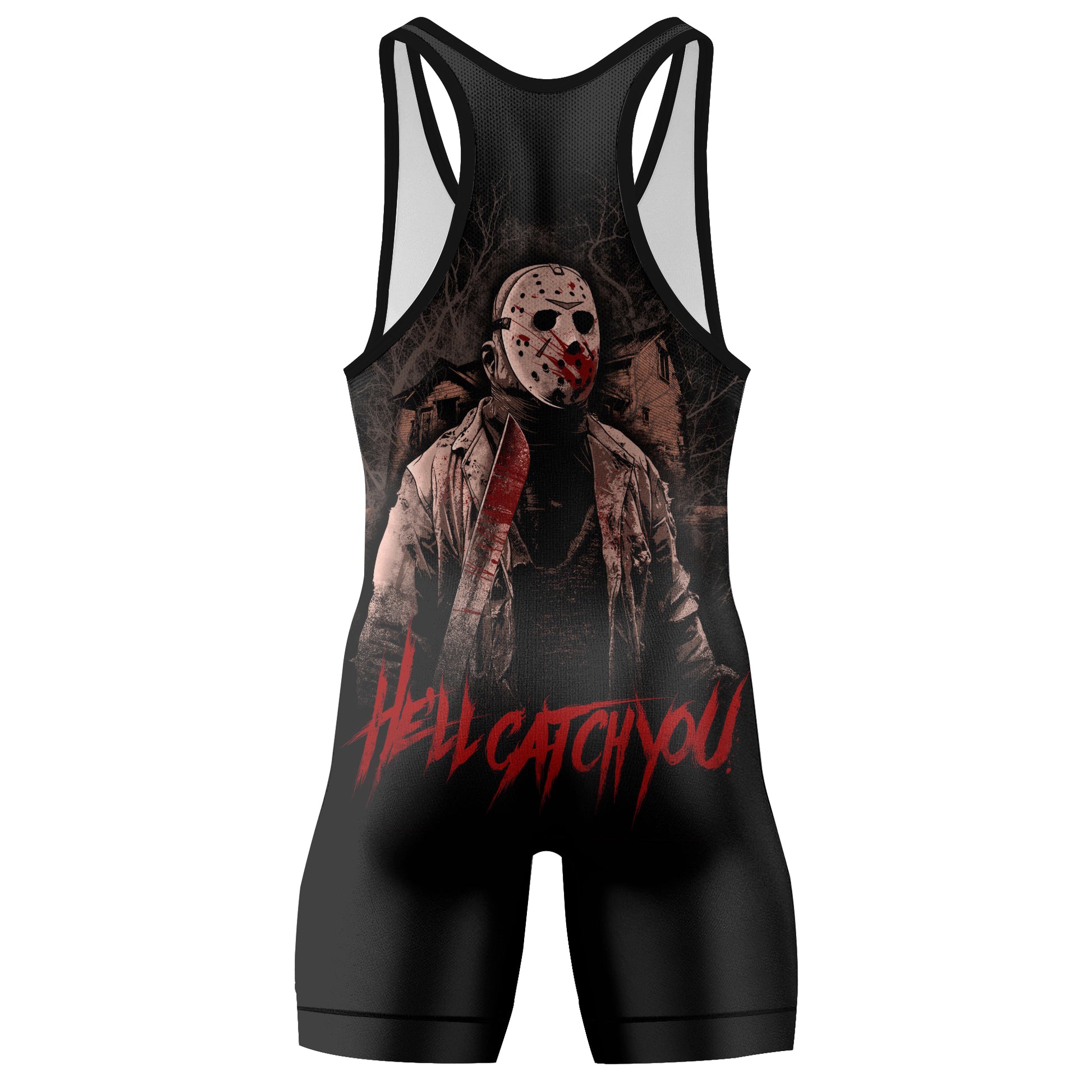 Jason Voorhees Hell Catch You Wrestling Singlet