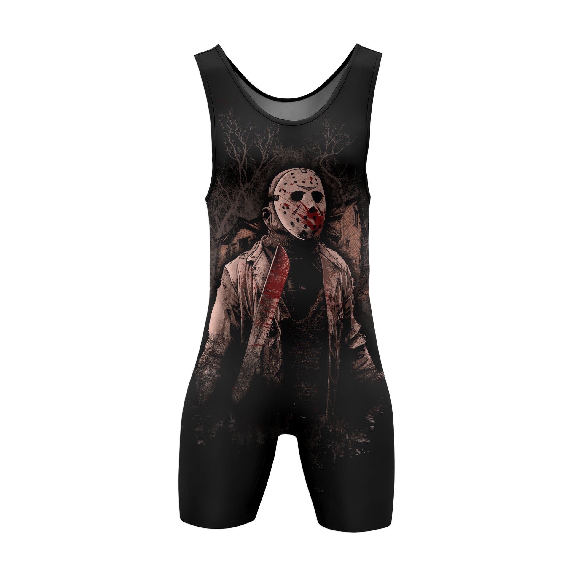 Jason Voorhees Hell Catch You Wrestling Singlet